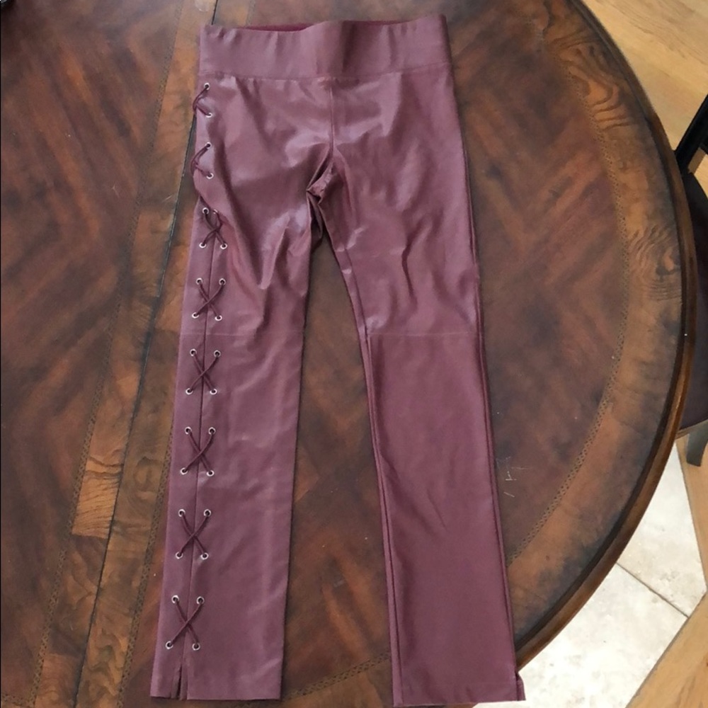David Lerner Gemma with side lace up, Bordeaux XS